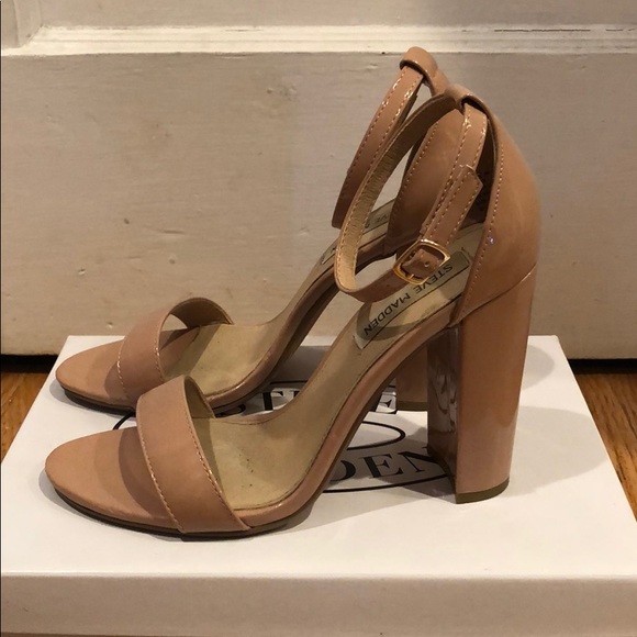 Steve Madden Carson Blush Patent Block Heel - Picture 2 of 4